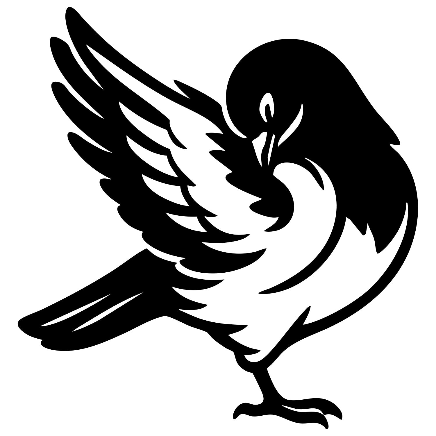 Pigeon DXF File – CNC Cutting Design | ABPIGEON87