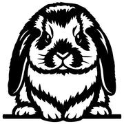 Rabbit Silhouette DXF File – CNC Cutting Design | AFRABBIT1