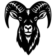 Ram Head DXF File – CNC Cutting Design | AFRAM1