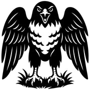 Red-tailed Hawk DXF File – CNC Cutting Design | ABHAWK11