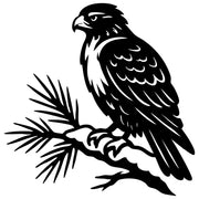 Red-tailed Hawk DXF File – CNC Cutting Design | ABHAWK114