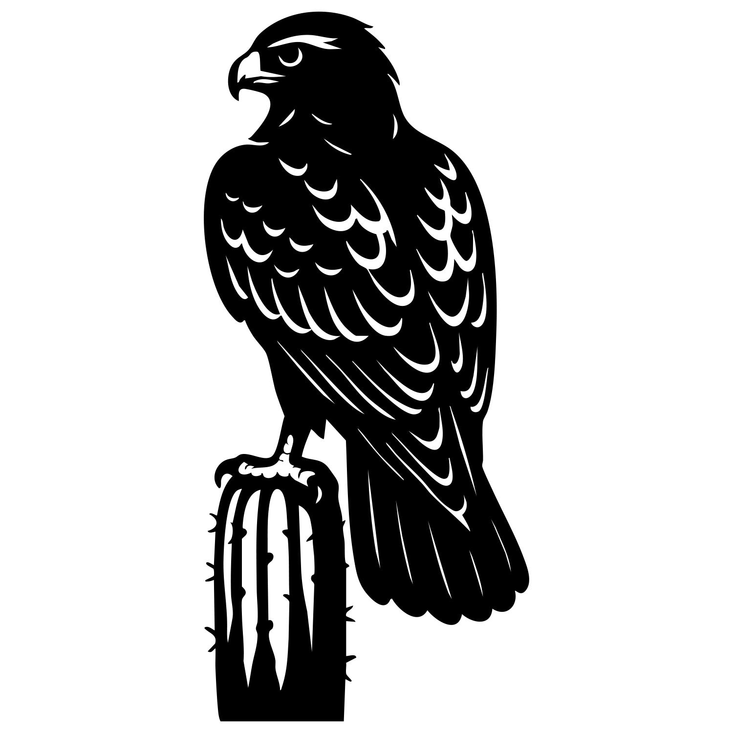 Red-tailed Hawk DXF File – CNC Cutting Design | ABHAWK17