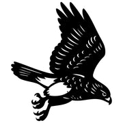 Red-tailed Hawk DXF File – CNC Cutting Design | ABHAWK36