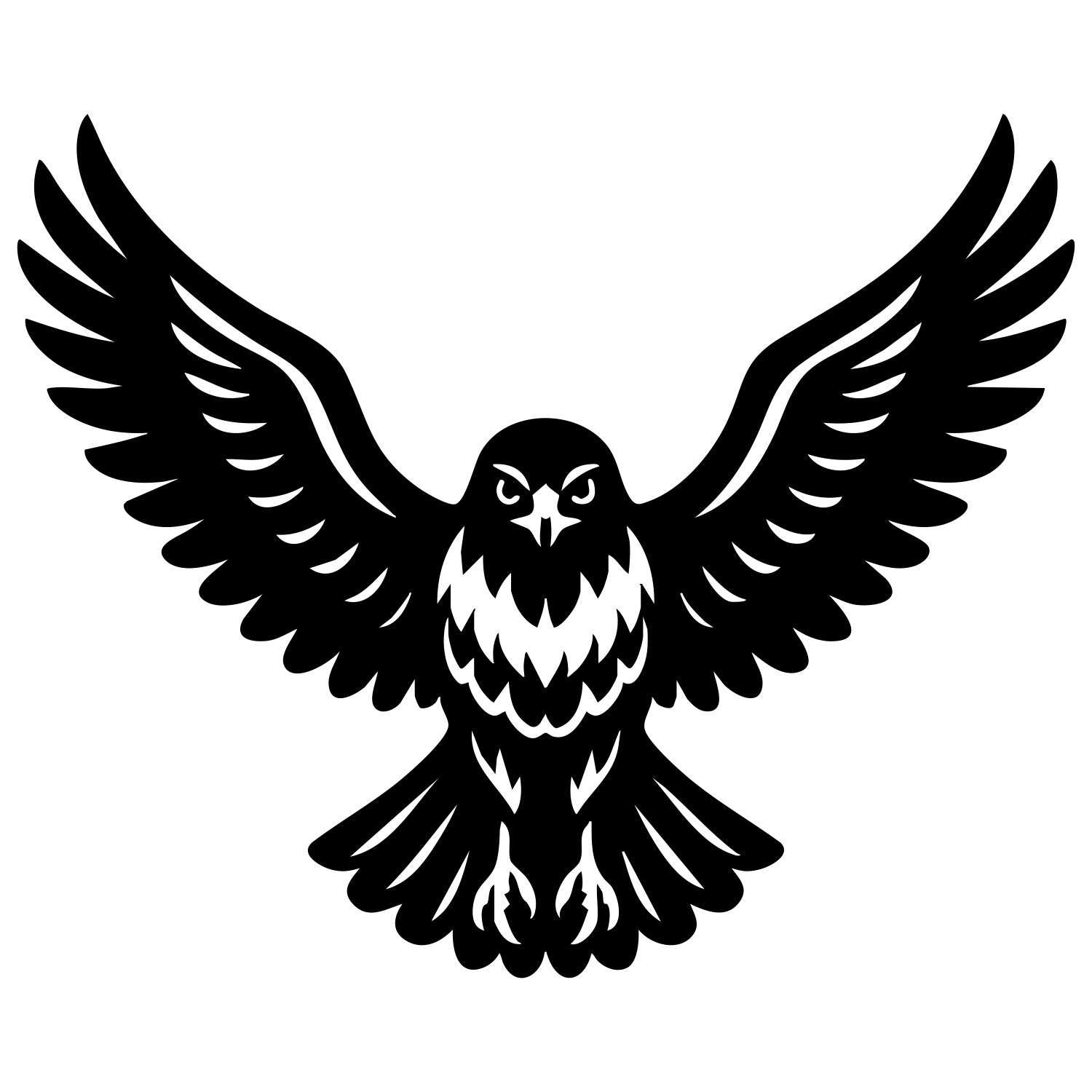Red-tailed Hawk DXF File – CNC Cutting Design | ABHAWK44