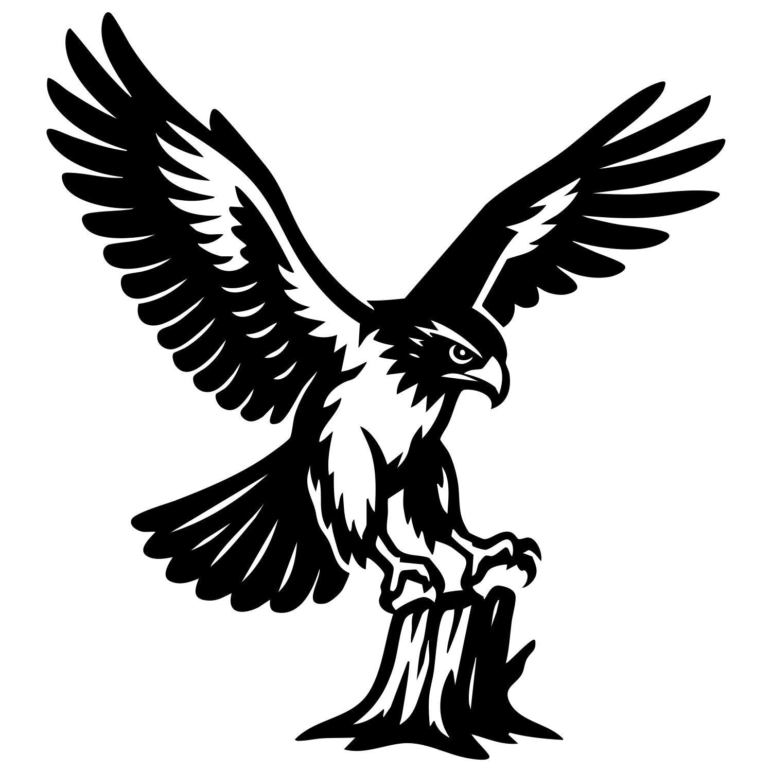 Red-tailed Hawk DXF File – CNC Cutting Design | ABHAWK78