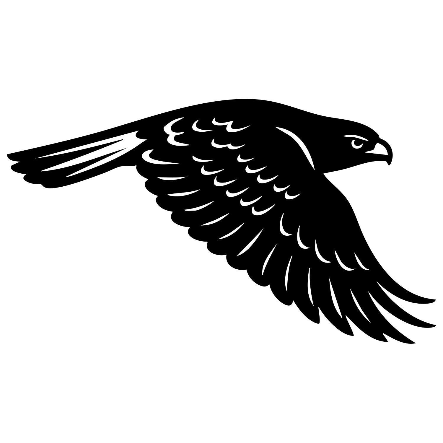 Red-tailed Hawk DXF File – CNC Cutting Design | ABHAWK81