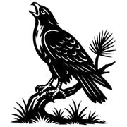 Red-tailed Hawk DXF File – CNC Cutting Design | ABHAWK84