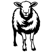 Sheep Silhouette DXF File – CNC Cutting Design | AFSHEEP1