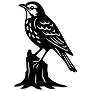 Song Thrush DXF File – CNC Cutting Design | ABSONGBIRD4