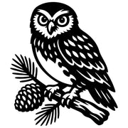 Spotted Owlet DXF File – CNC Cutting Design | ABOWL90