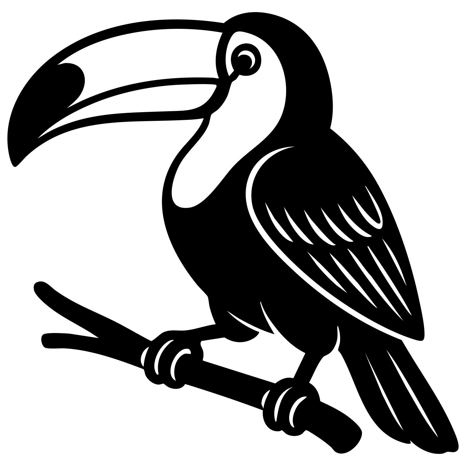 Toco Toucan DXF File – CNC Cutting Design | ABTOUCAN100