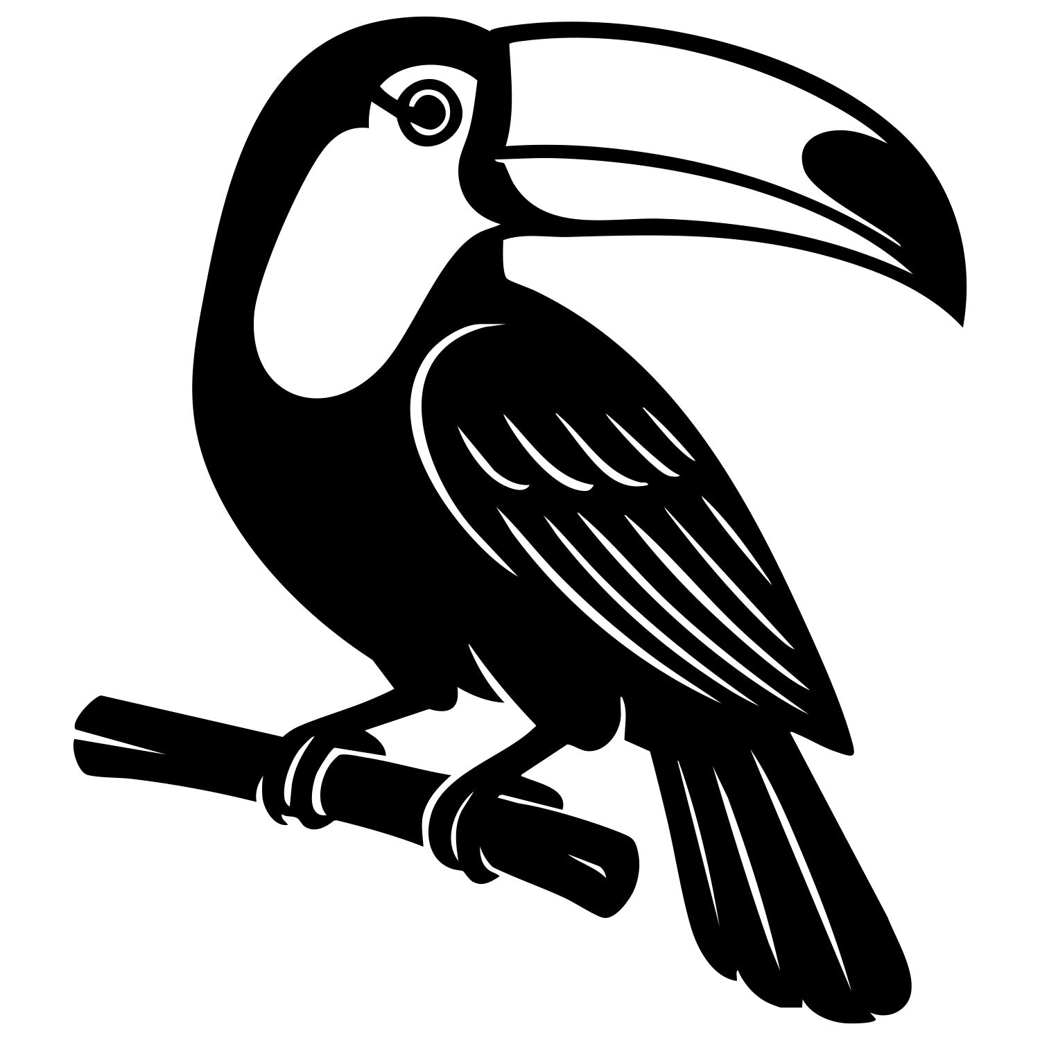 Toco Toucan DXF File – CNC Cutting Design | ABTOUCAN102