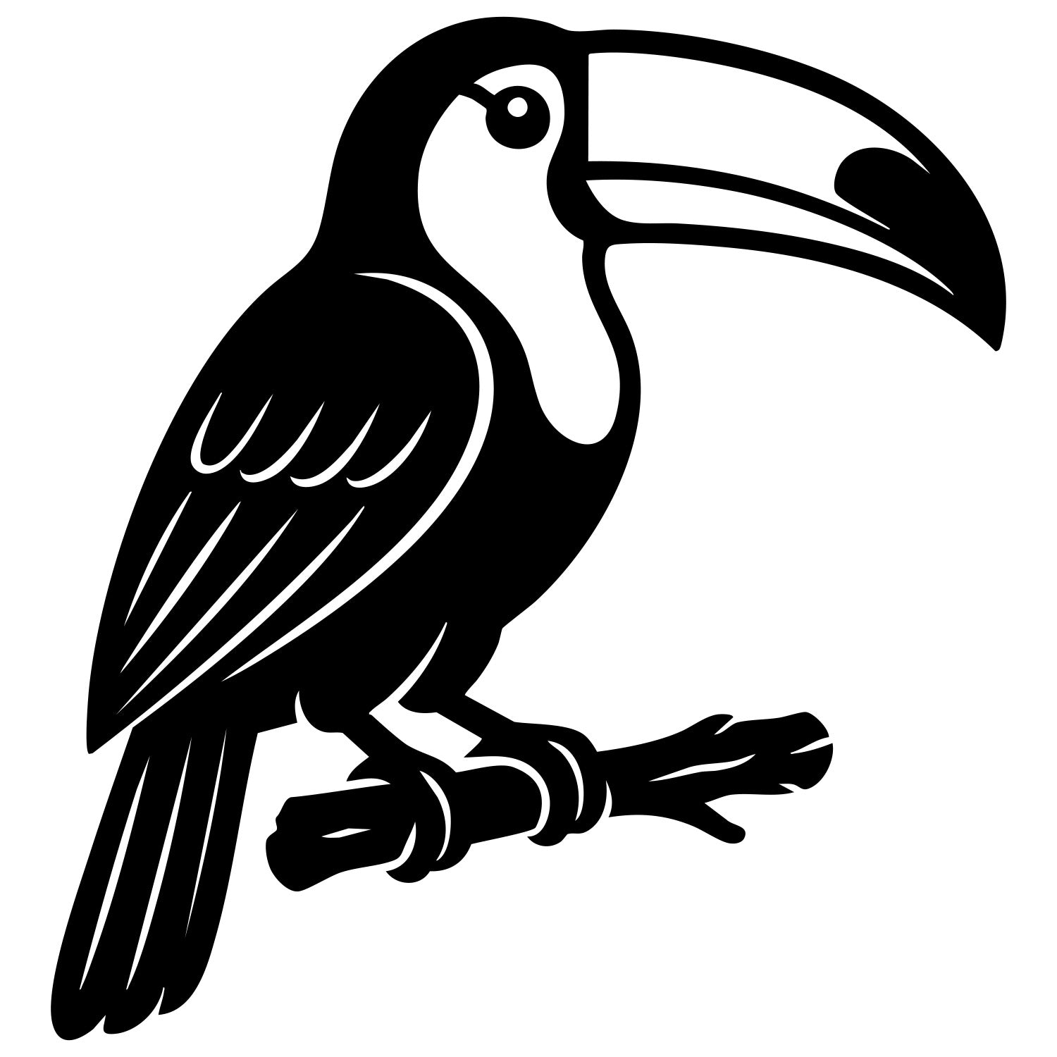 Toco Toucan DXF File – CNC Cutting Design | ABTOUCAN107