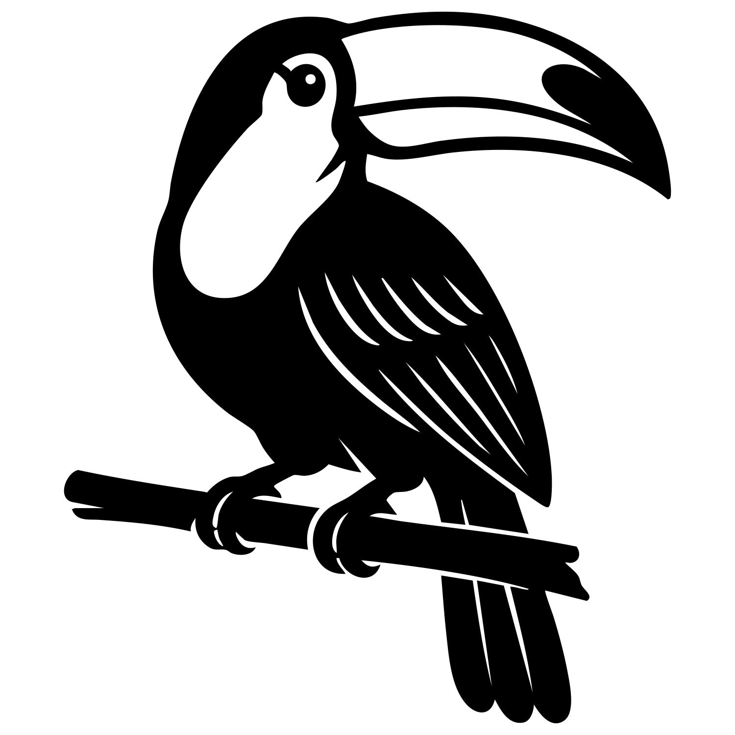 Toco Toucan DXF File – CNC Cutting Design | ABTOUCAN108