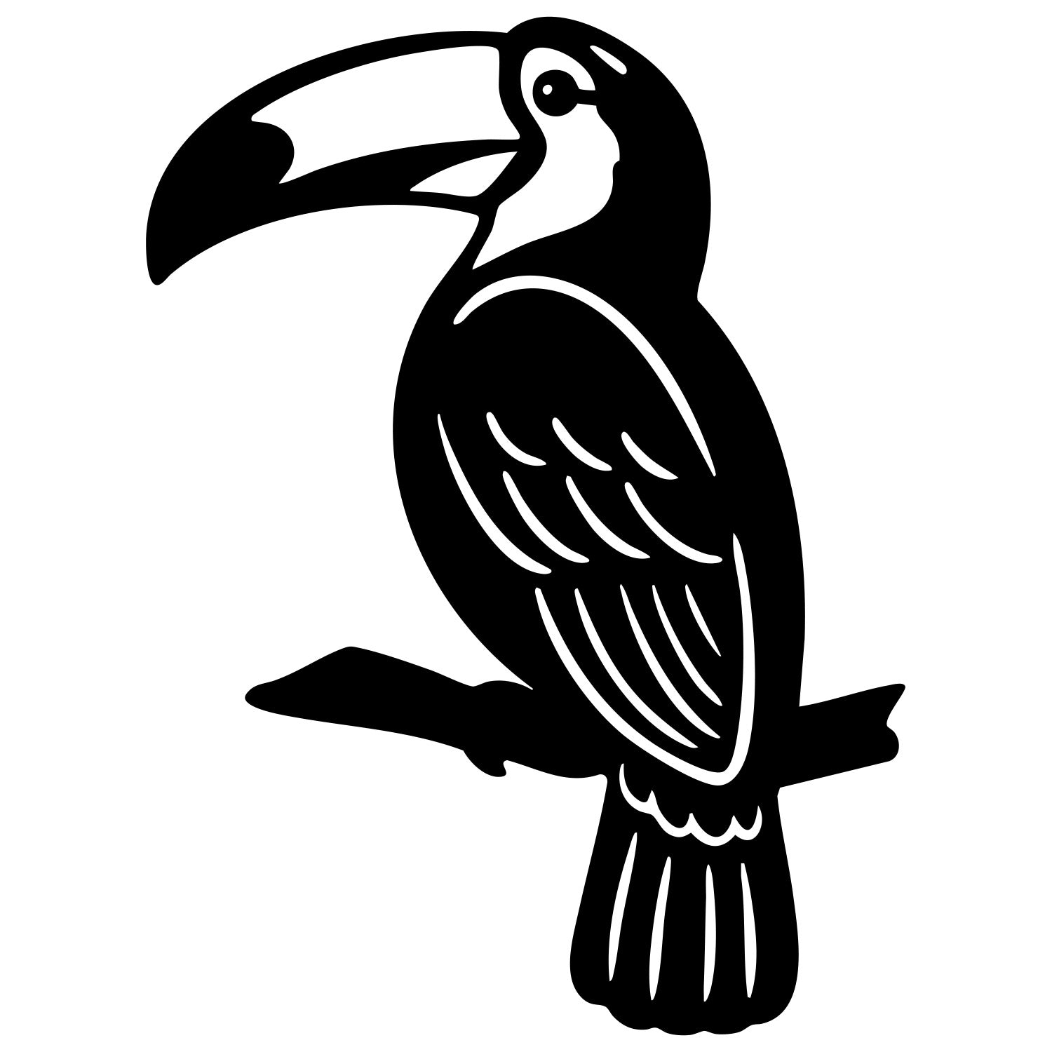 Toco Toucan DXF File – CNC Cutting Design | ABTOUCAN111