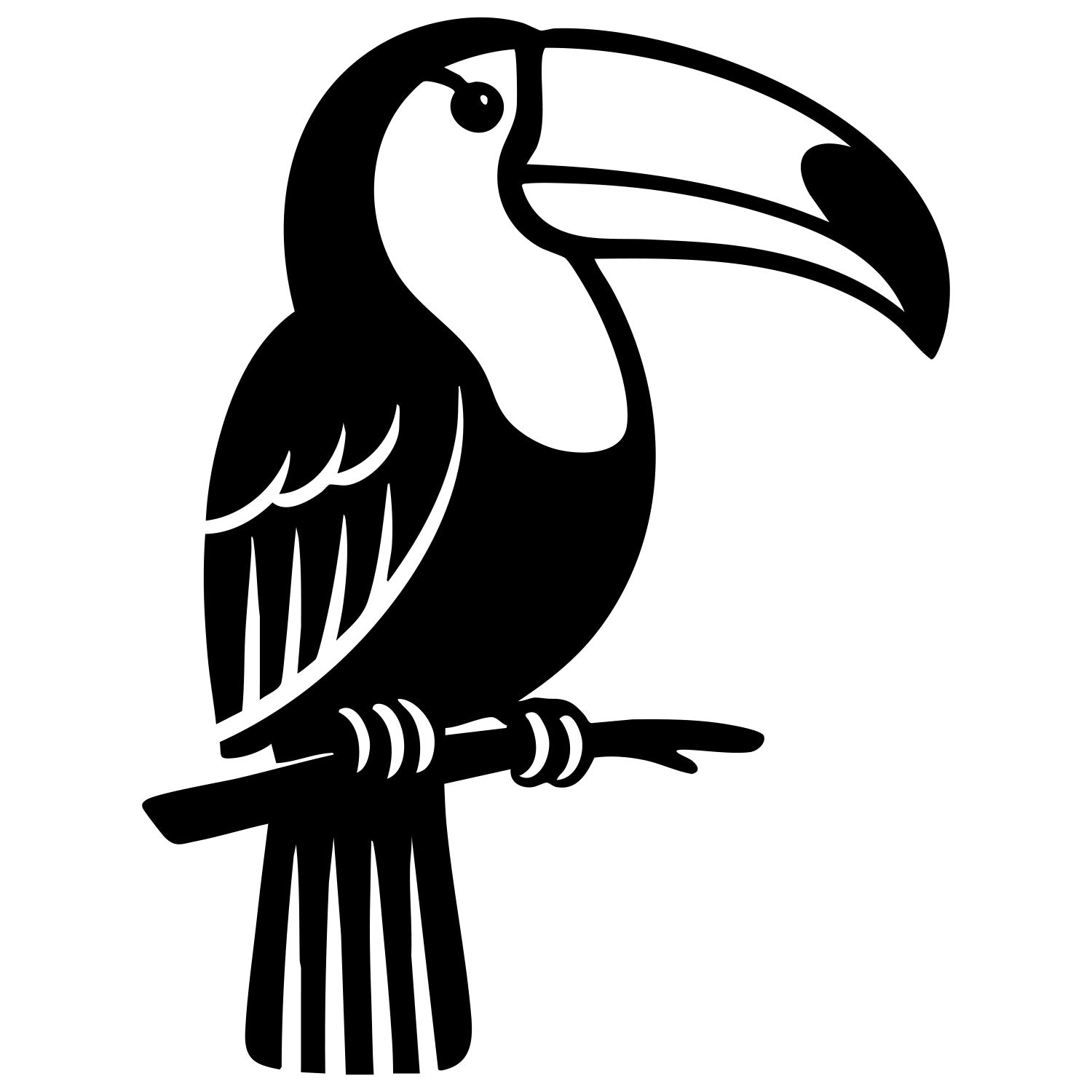 Toco Toucan DXF File – CNC Cutting Design | ABTOUCAN112