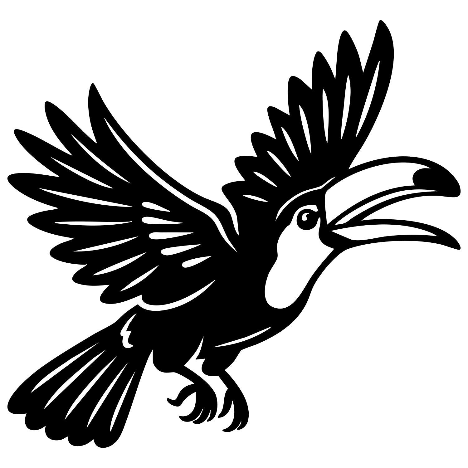 Toco Toucan DXF File – CNC Cutting Design | ABTOUCAN117