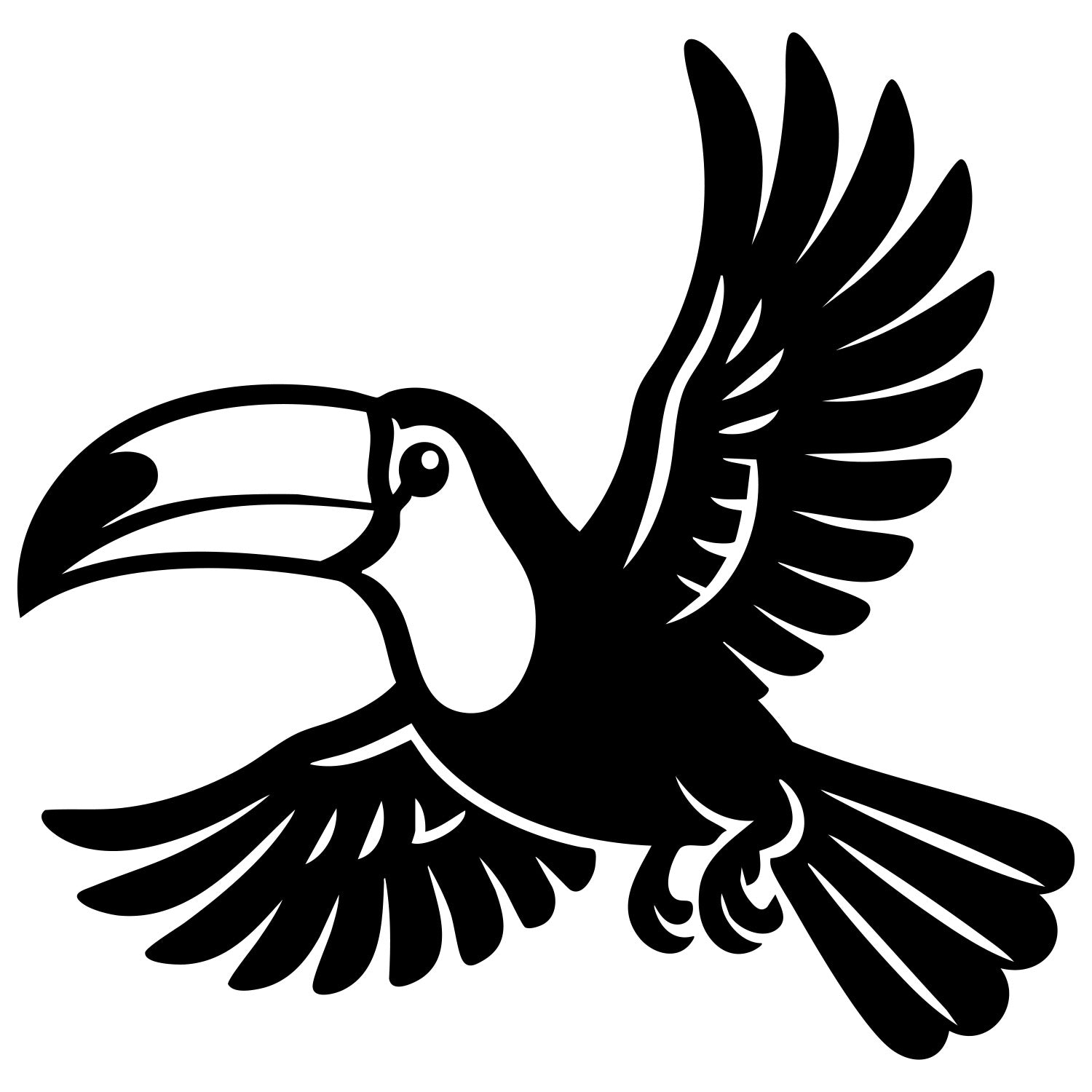 Toco Toucan DXF File – CNC Cutting Design | ABTOUCAN120