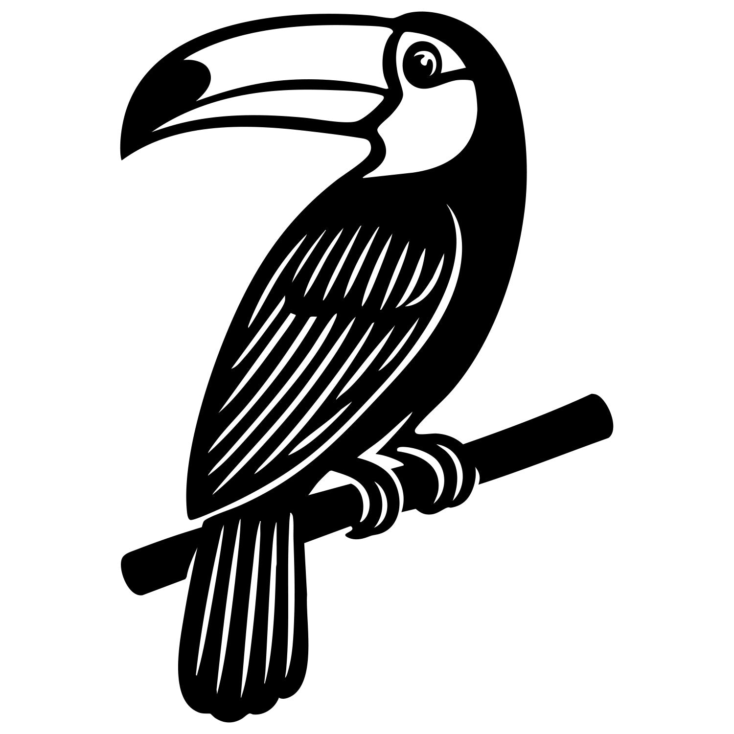 Toco Toucan DXF File – CNC Cutting Design | ABTOUCAN121