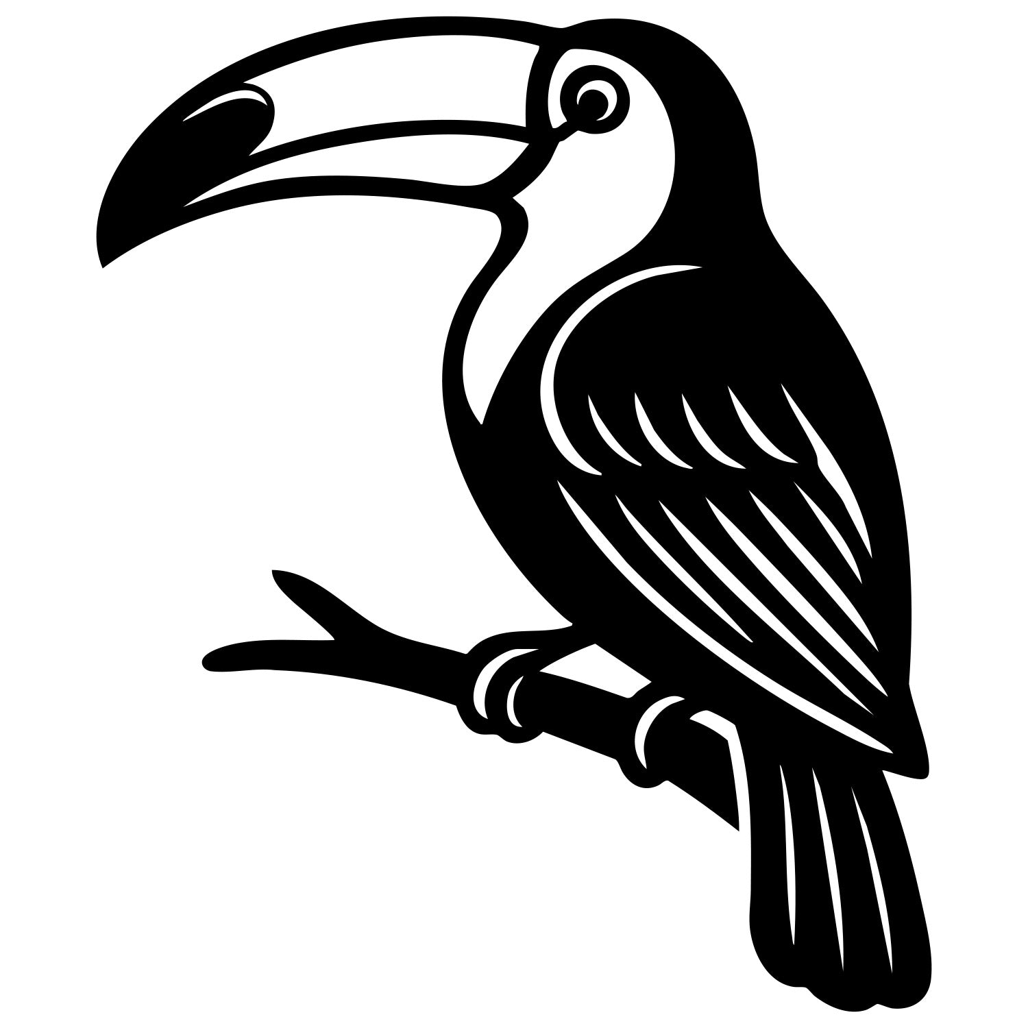 Toco Toucan DXF File – CNC Cutting Design | ABTOUCAN122