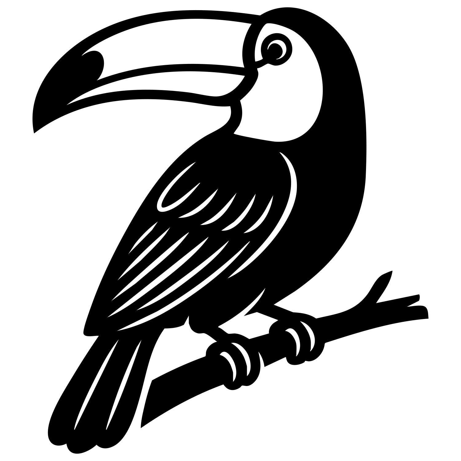 Toco Toucan DXF File – CNC Cutting Design | ABTOUCAN123