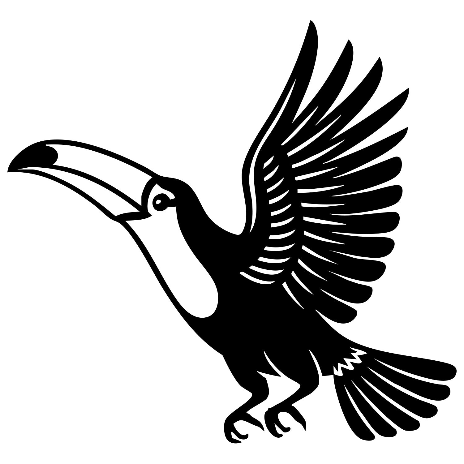 Toco Toucan DXF File – CNC Cutting Design | ABTOUCAN125