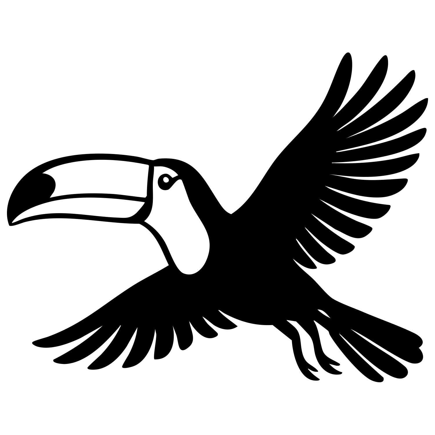 Toco Toucan DXF File – CNC Cutting Design | ABTOUCAN127