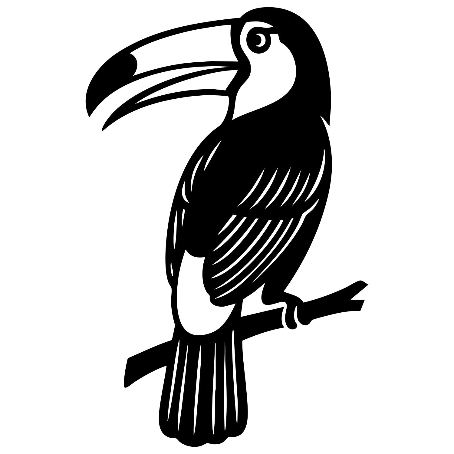 Toco Toucan DXF File – CNC Cutting Design | ABTOUCAN128