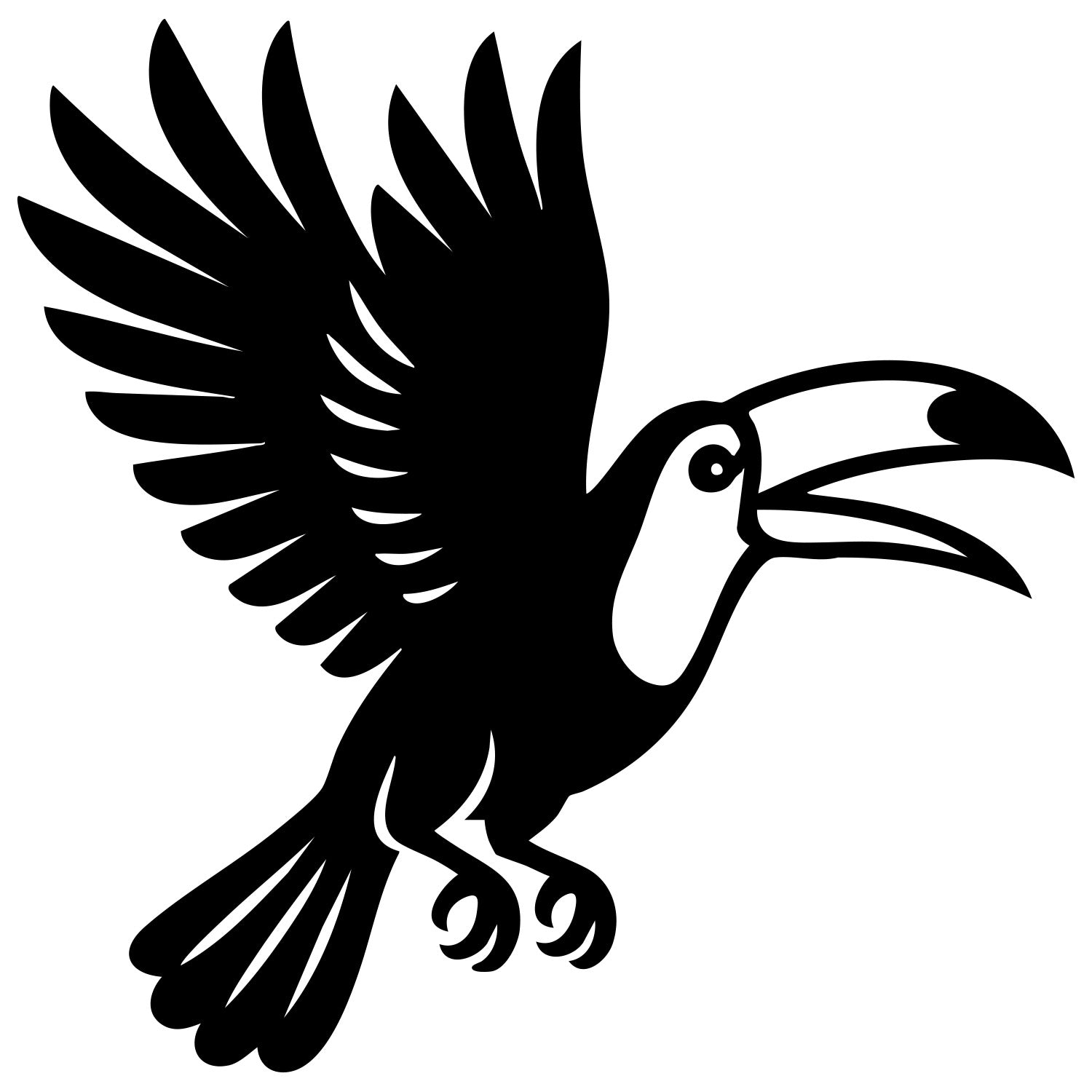 Toco Toucan DXF File – CNC Cutting Design | ABTOUCAN13