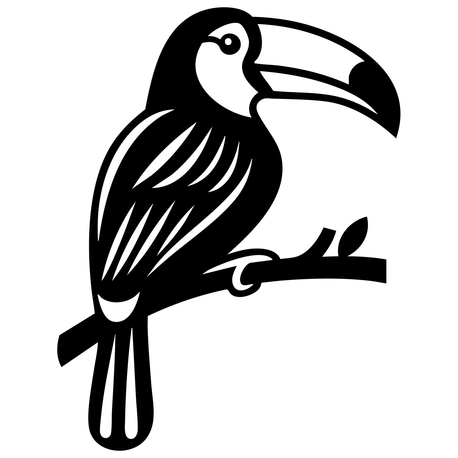 Toco Toucan DXF File – CNC Cutting Design | ABTOUCAN130