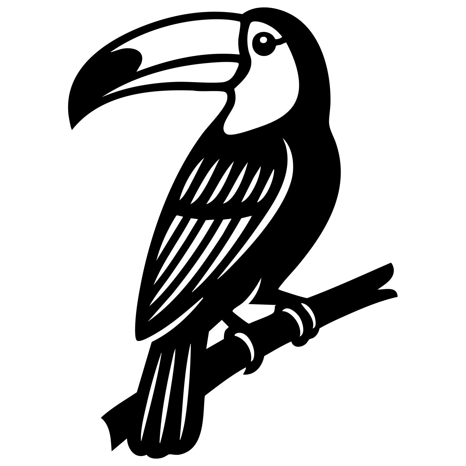 Toco Toucan DXF File – CNC Cutting Design | ABTOUCAN132