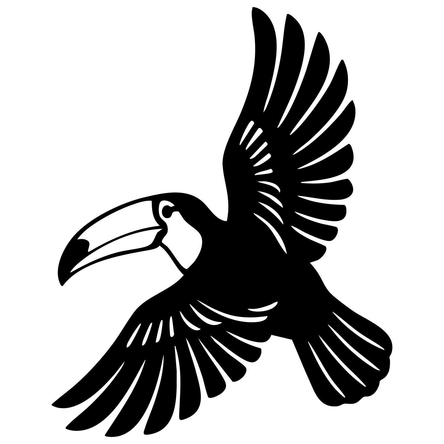 Toco Toucan DXF File – CNC Cutting Design | ABTOUCAN139