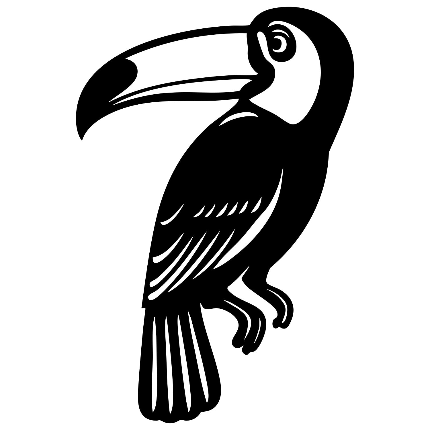 Toco Toucan DXF File – CNC Cutting Design | ABTOUCAN140