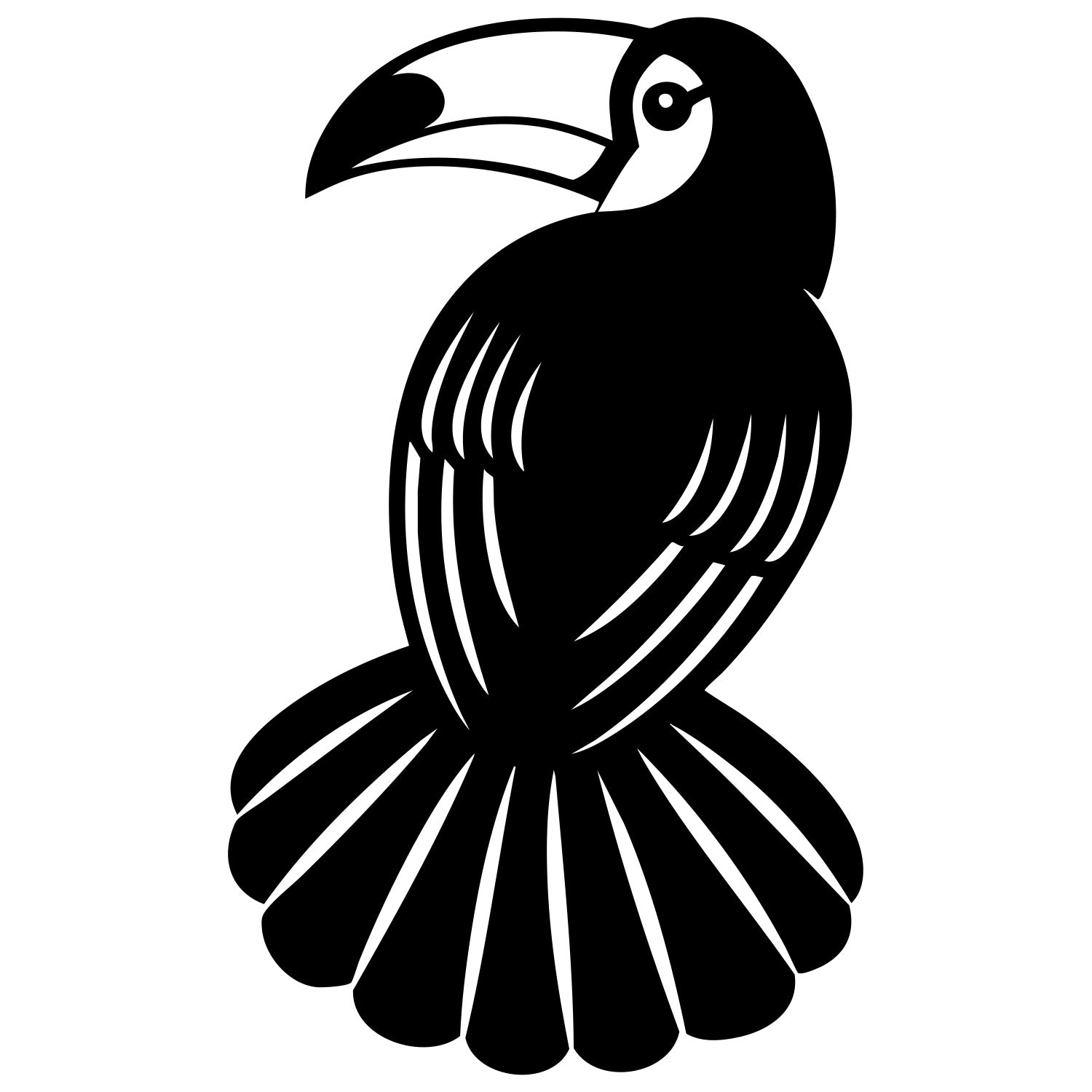 Toco Toucan DXF File – CNC Cutting Design | ABTOUCAN148