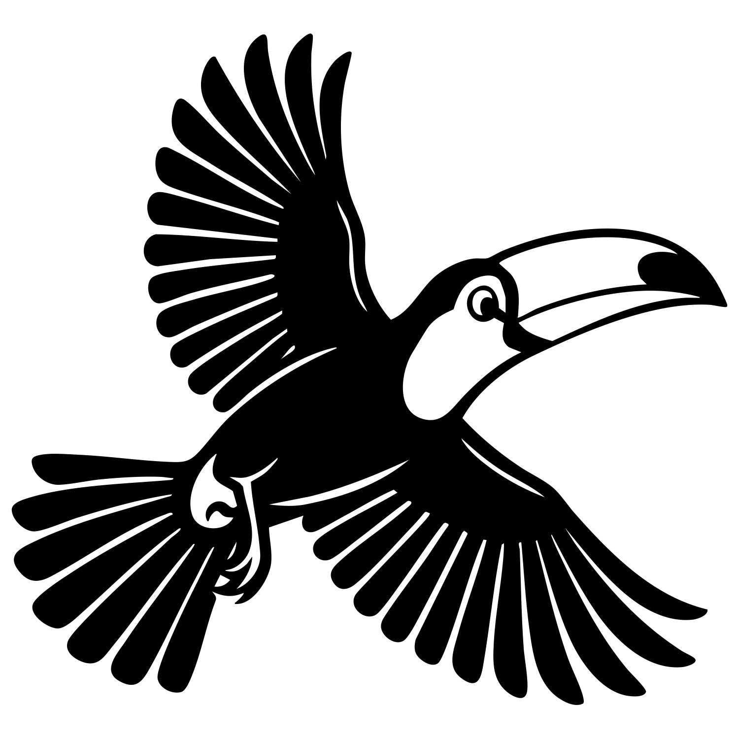 Toco Toucan DXF File – CNC Cutting Design | ABTOUCAN152