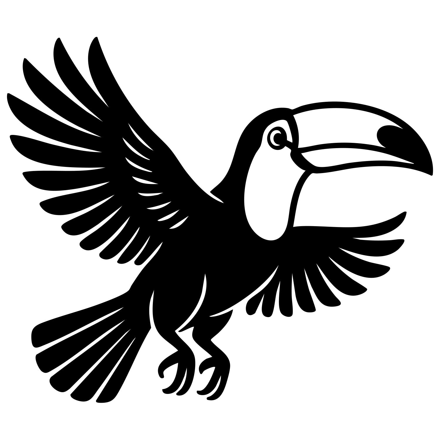 Toco Toucan DXF File – CNC Cutting Design | ABTOUCAN158