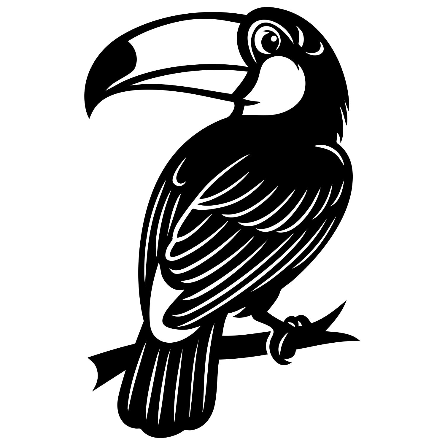 Toco Toucan DXF File – CNC Cutting Design | ABTOUCAN163