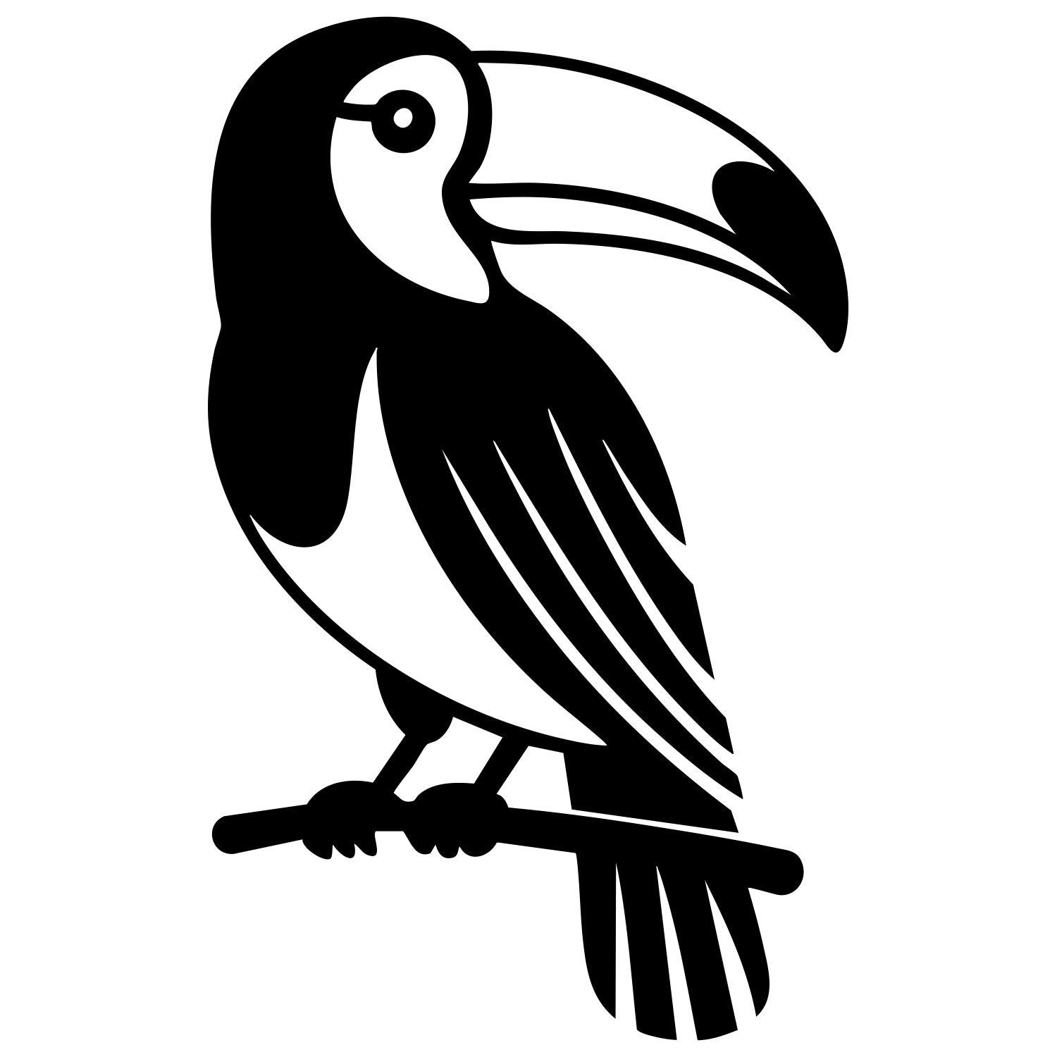 Toco Toucan DXF File – CNC Cutting Design | ABTOUCAN171