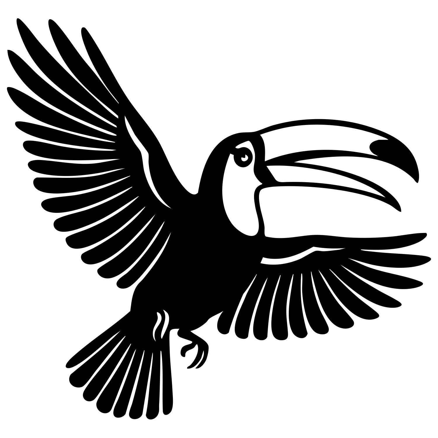 Toco Toucan DXF File – CNC Cutting Design | ABTOUCAN178