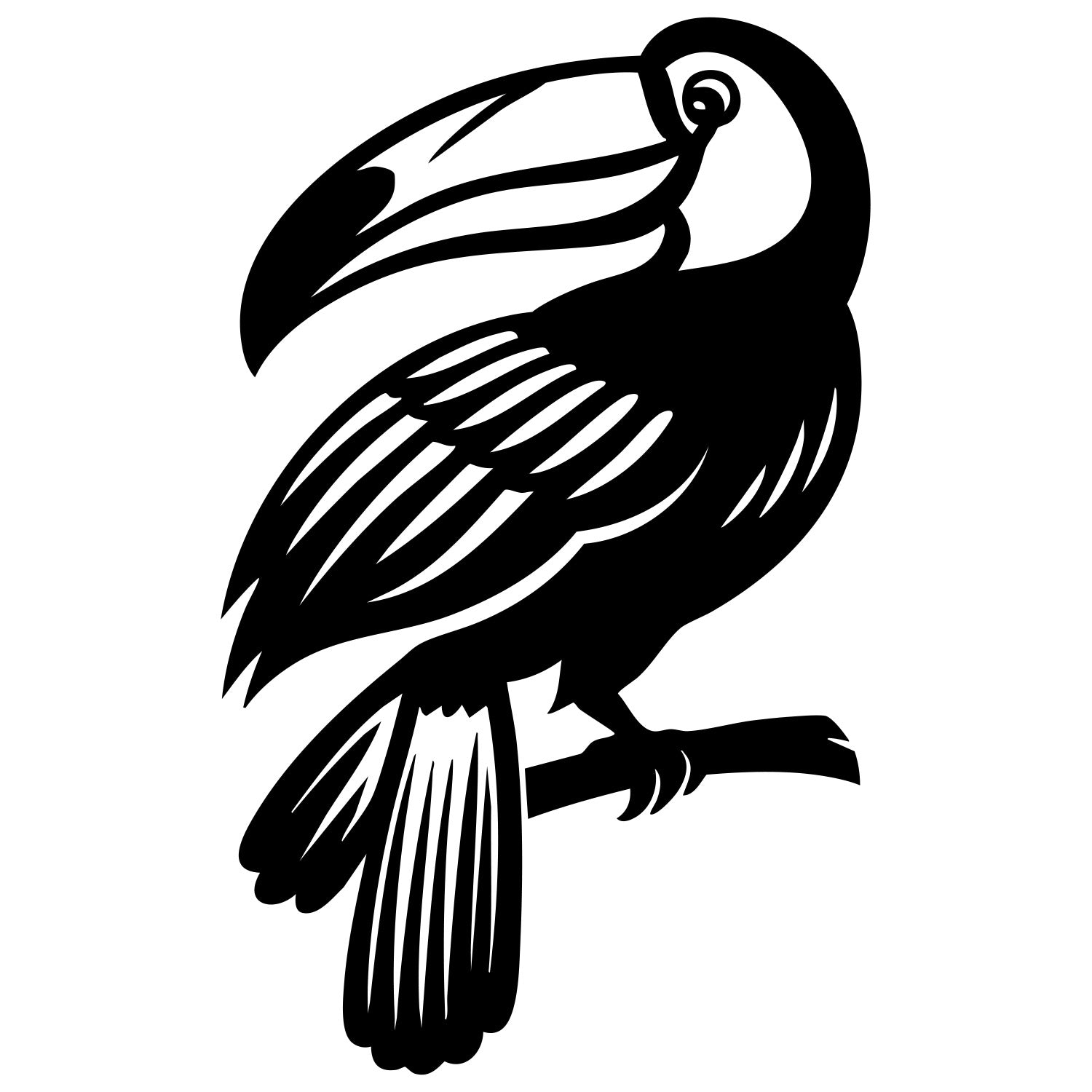 Toco Toucan DXF File – CNC Cutting Design | ABTOUCAN181