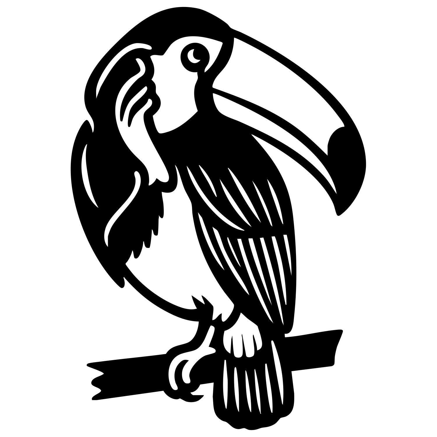Toco Toucan DXF File – CNC Cutting Design | ABTOUCAN183