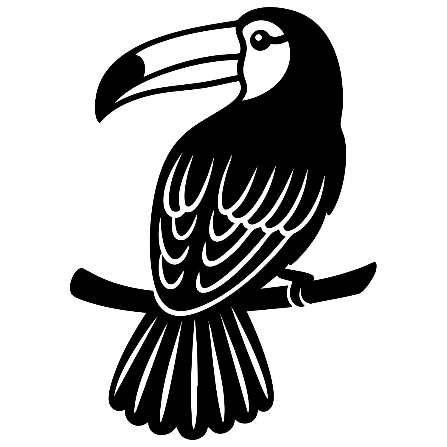 Toco Toucan DXF File – CNC Cutting Design | ABTOUCAN192