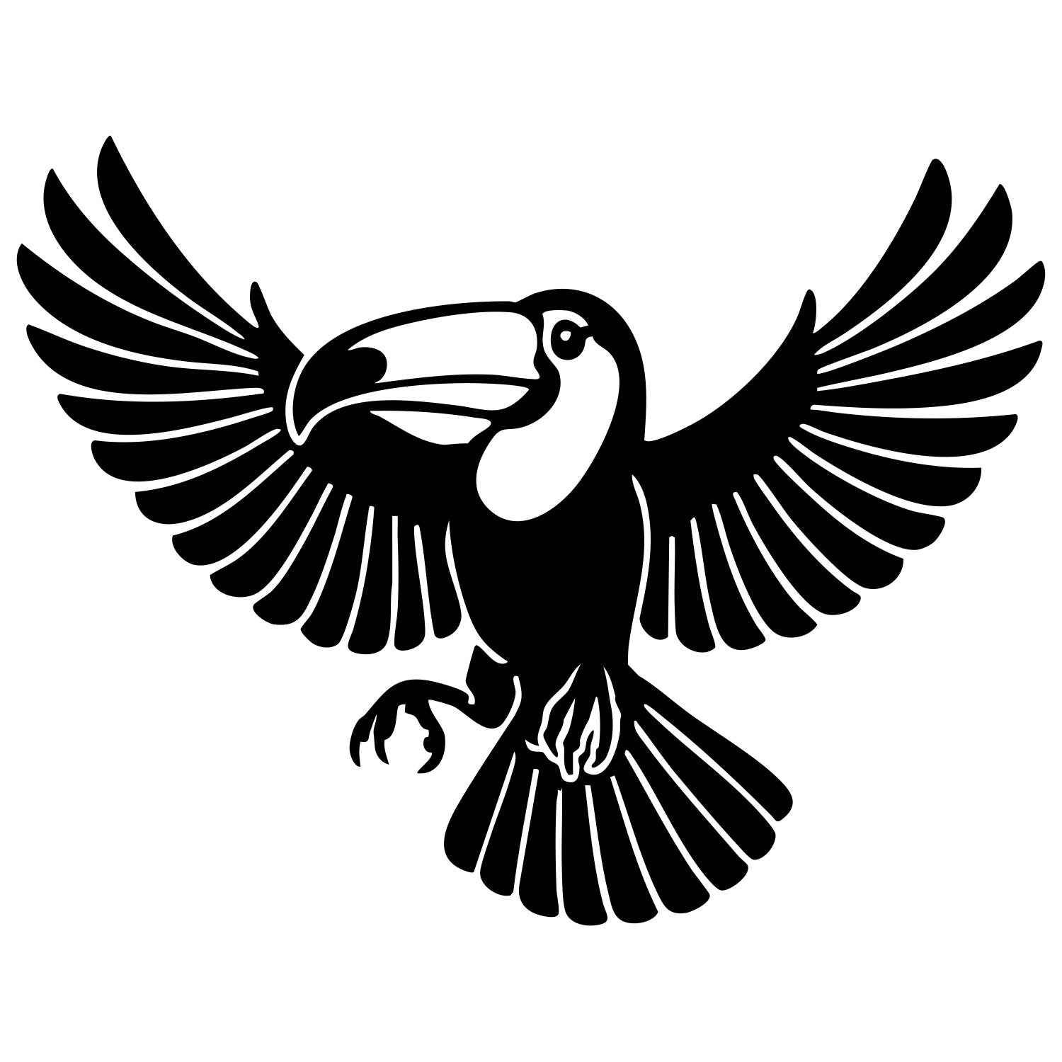 Toco Toucan DXF File – CNC Cutting Design | ABTOUCAN197