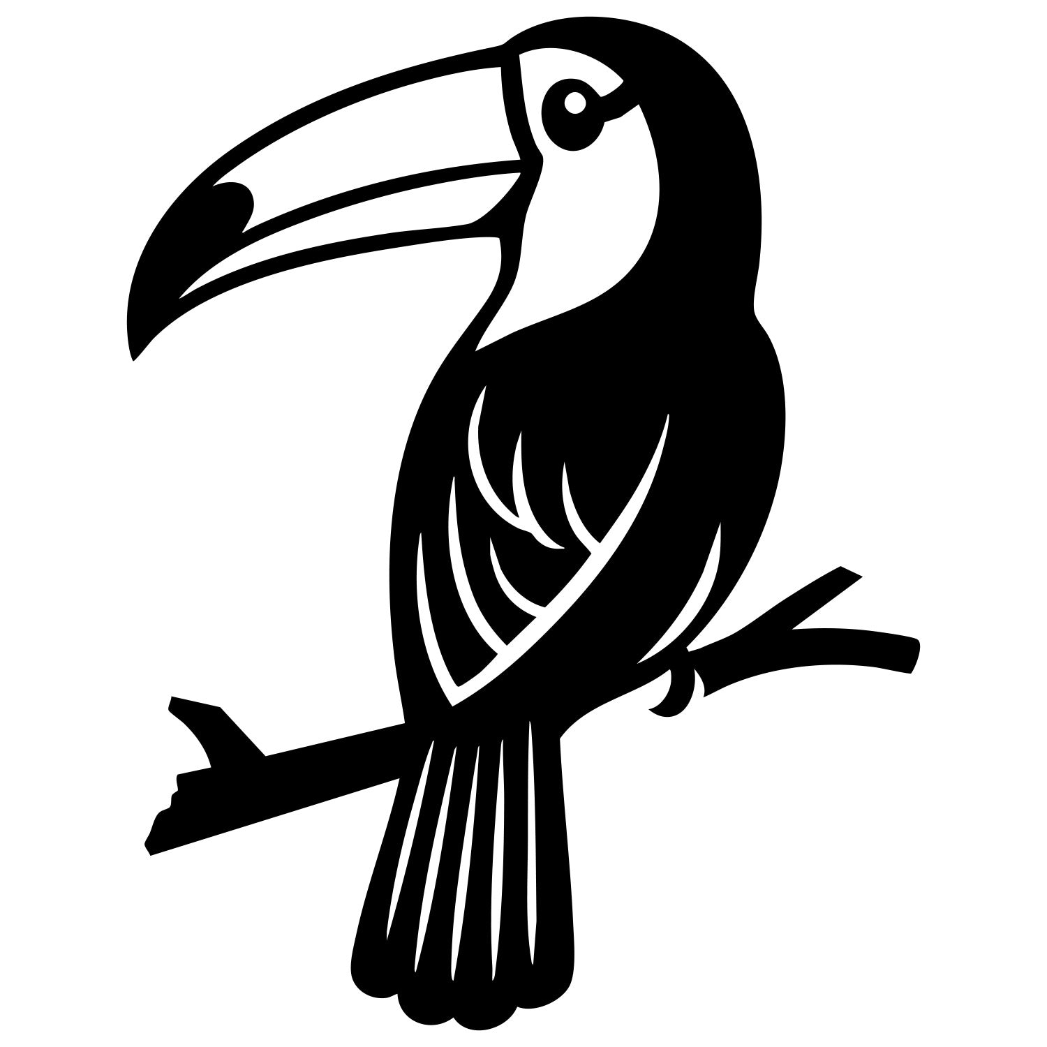 Toco Toucan DXF File – CNC Cutting Design | ABTOUCAN2