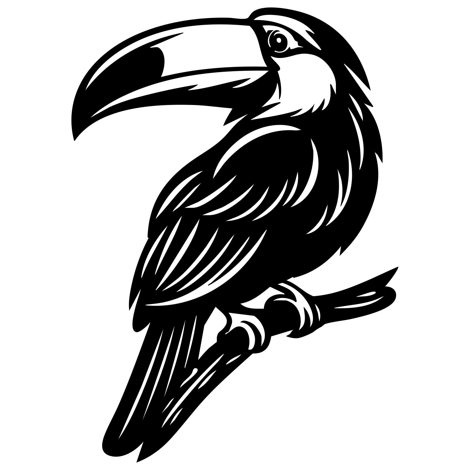 Toco Toucan DXF File – CNC Cutting Design | ABTOUCAN211