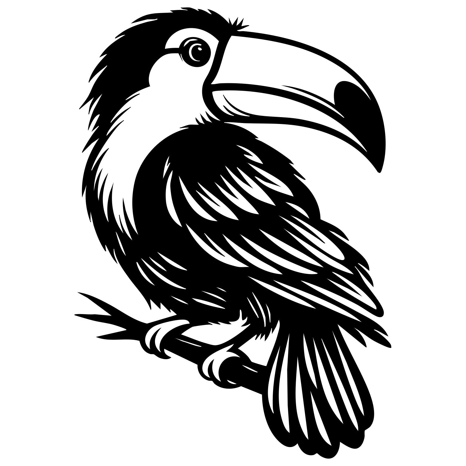 Toco Toucan DXF File – CNC Cutting Design | ABTOUCAN212