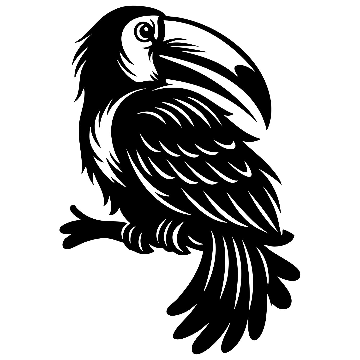 Toco Toucan DXF File – CNC Cutting Design | ABTOUCAN214