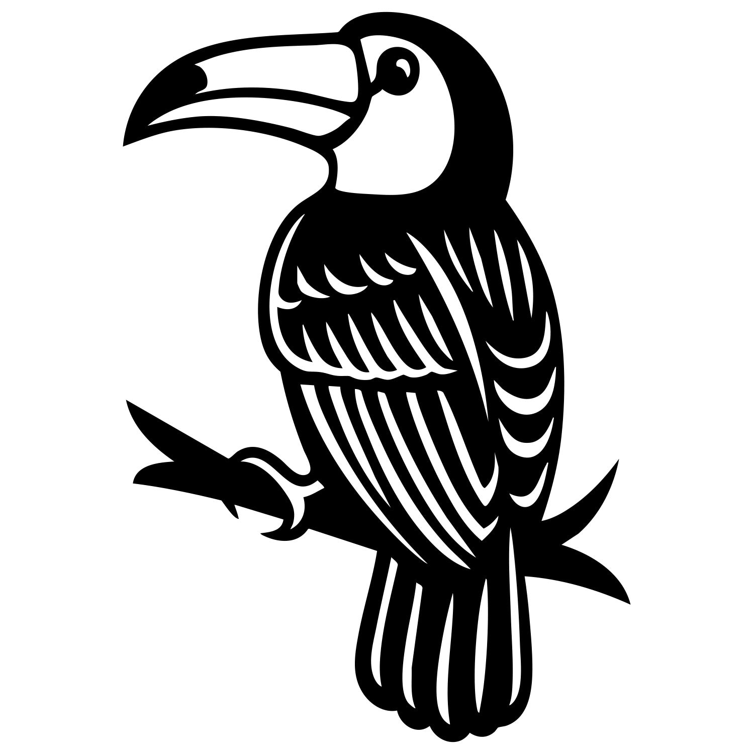 Toco Toucan DXF File – CNC Cutting Design | ABTOUCAN26