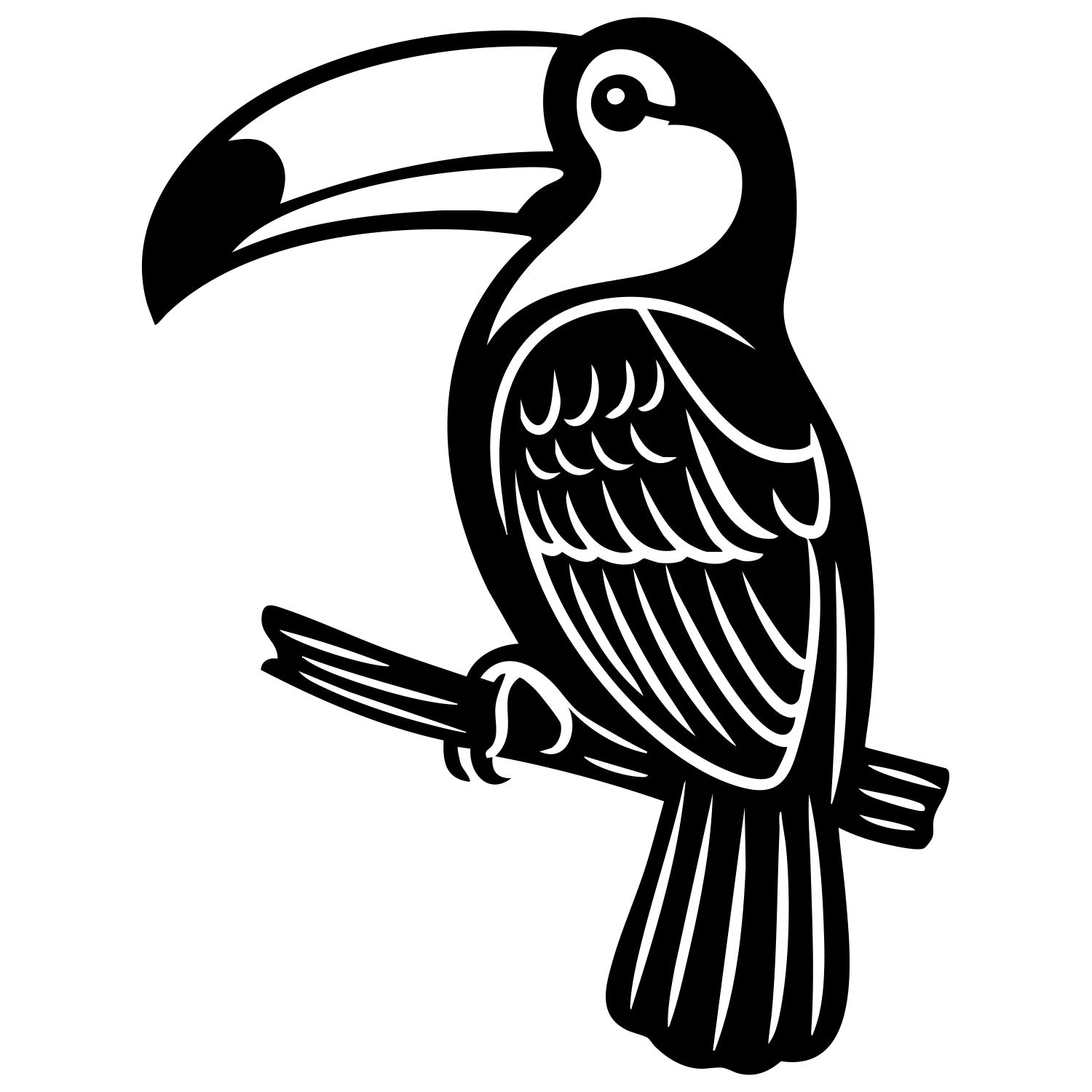 Toco Toucan DXF File – CNC Cutting Design | ABTOUCAN30