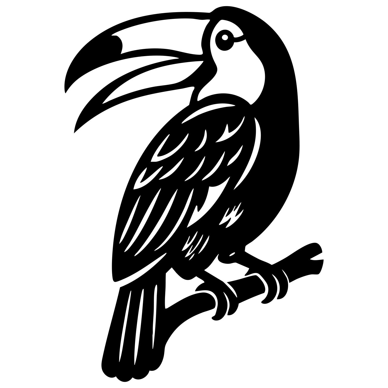 Toco Toucan DXF File – CNC Cutting Design | ABTOUCAN31